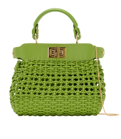 Nano Peekaboo, Leather, Green, 0189, S/DB/B, 3*